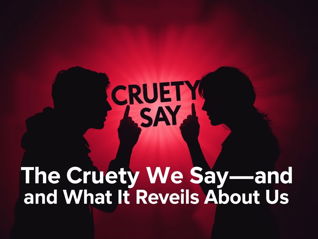 The Cruelty We Say—and What It Reveals About Us